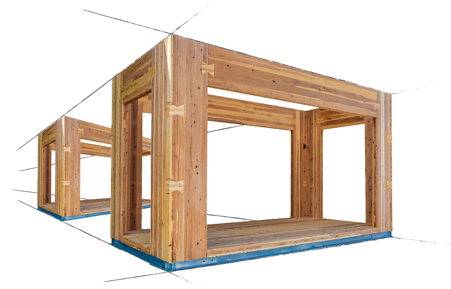 100%木製の自由な建築ユニット